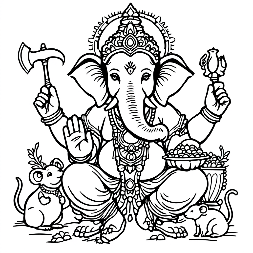 Deity Coloring: Ganesha Remover