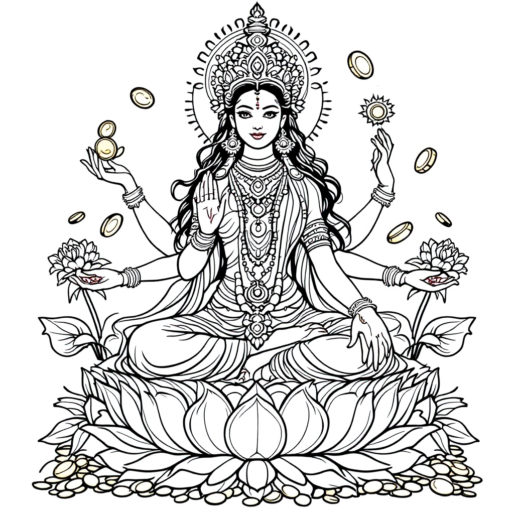 Deity Coloring: Shiva Meditation