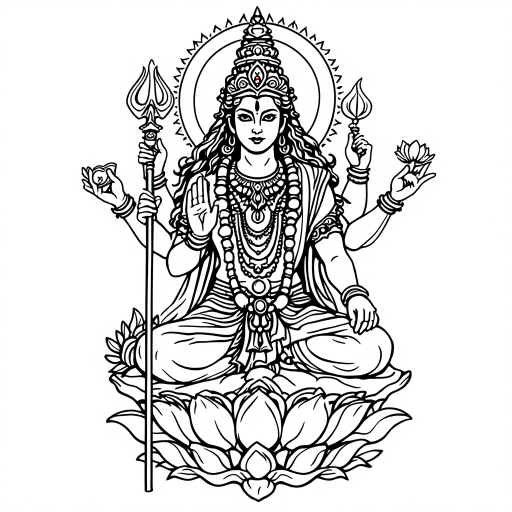 Deity Coloring: Kali Transformation