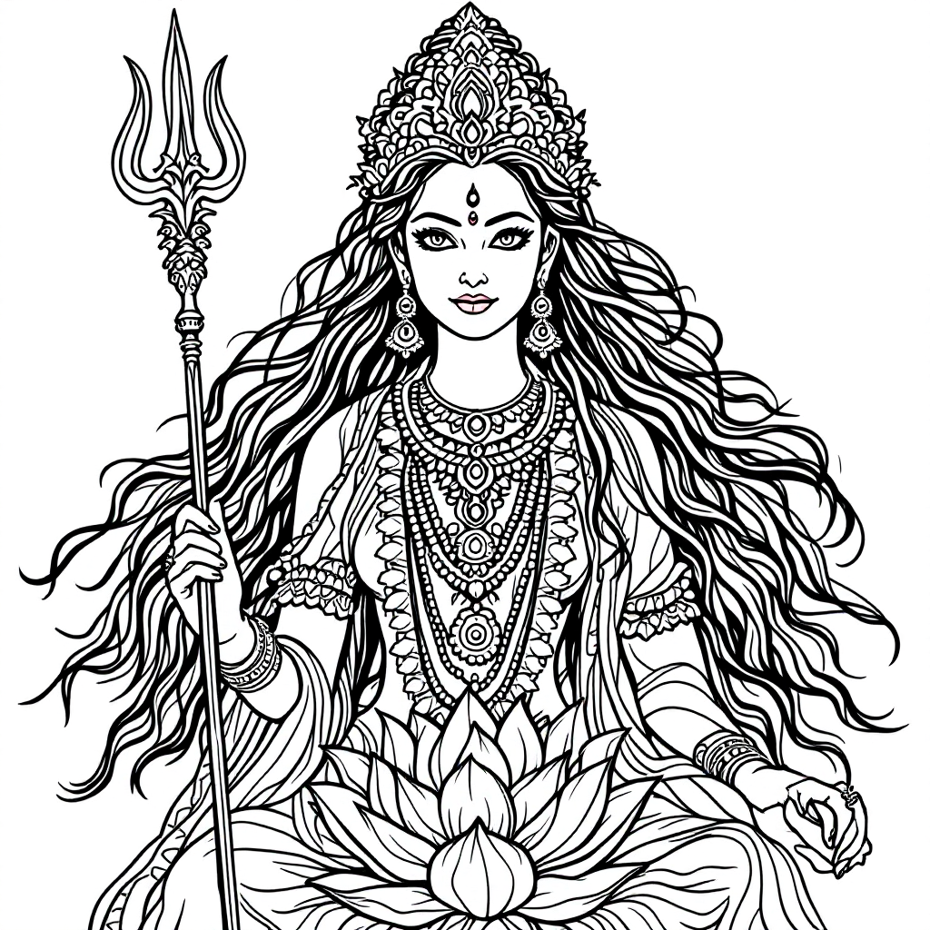 Deity Coloring: Ram Righteousness
