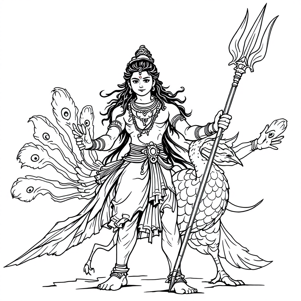 Deity Coloring: Kuan Yin Dragon