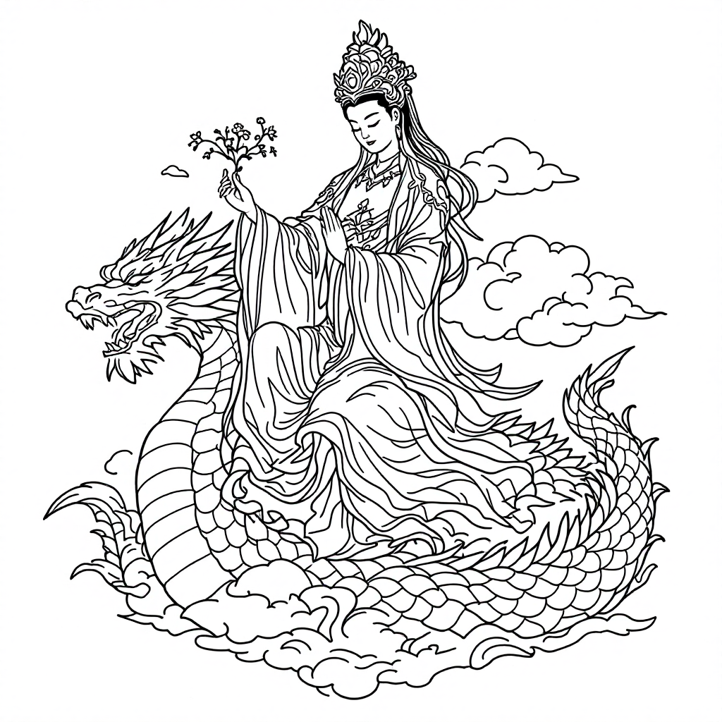 Deity Coloring: Brigid Fire