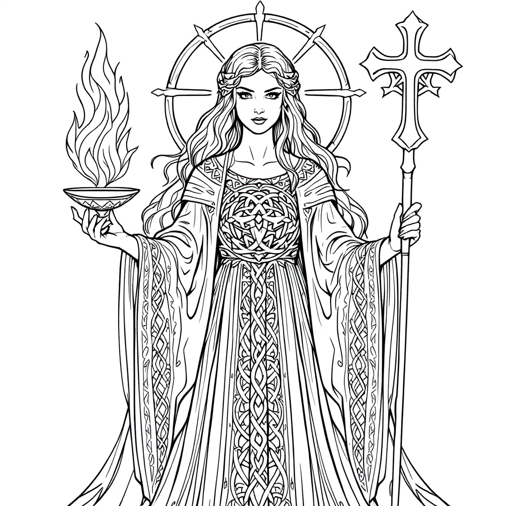 Deity Coloring: Yemaya Ocean