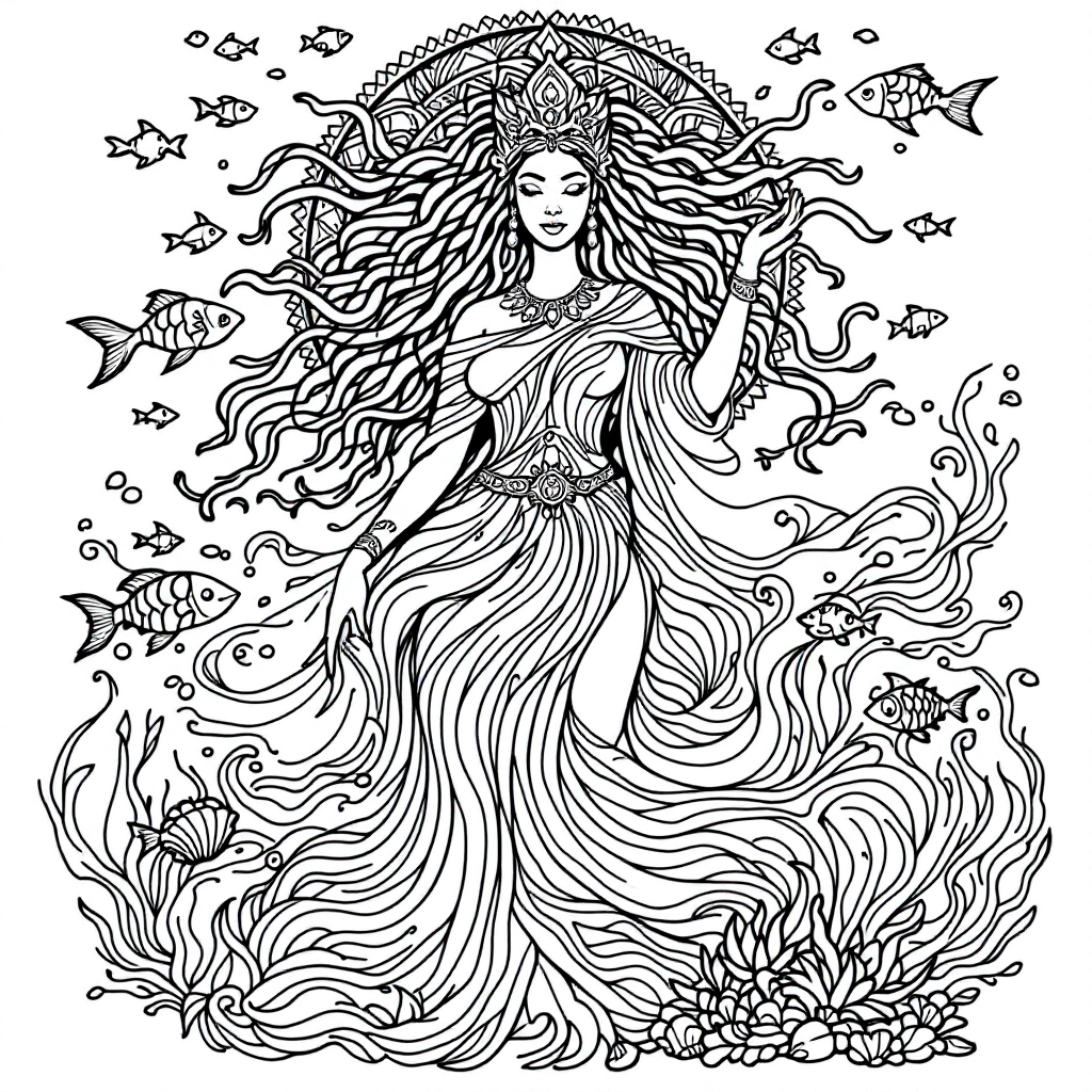 Deity Coloring: White Buffalo Sacred