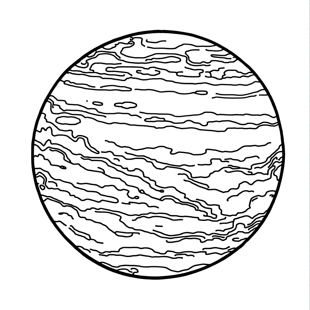 Universe Coloring: Jupiter Storm
