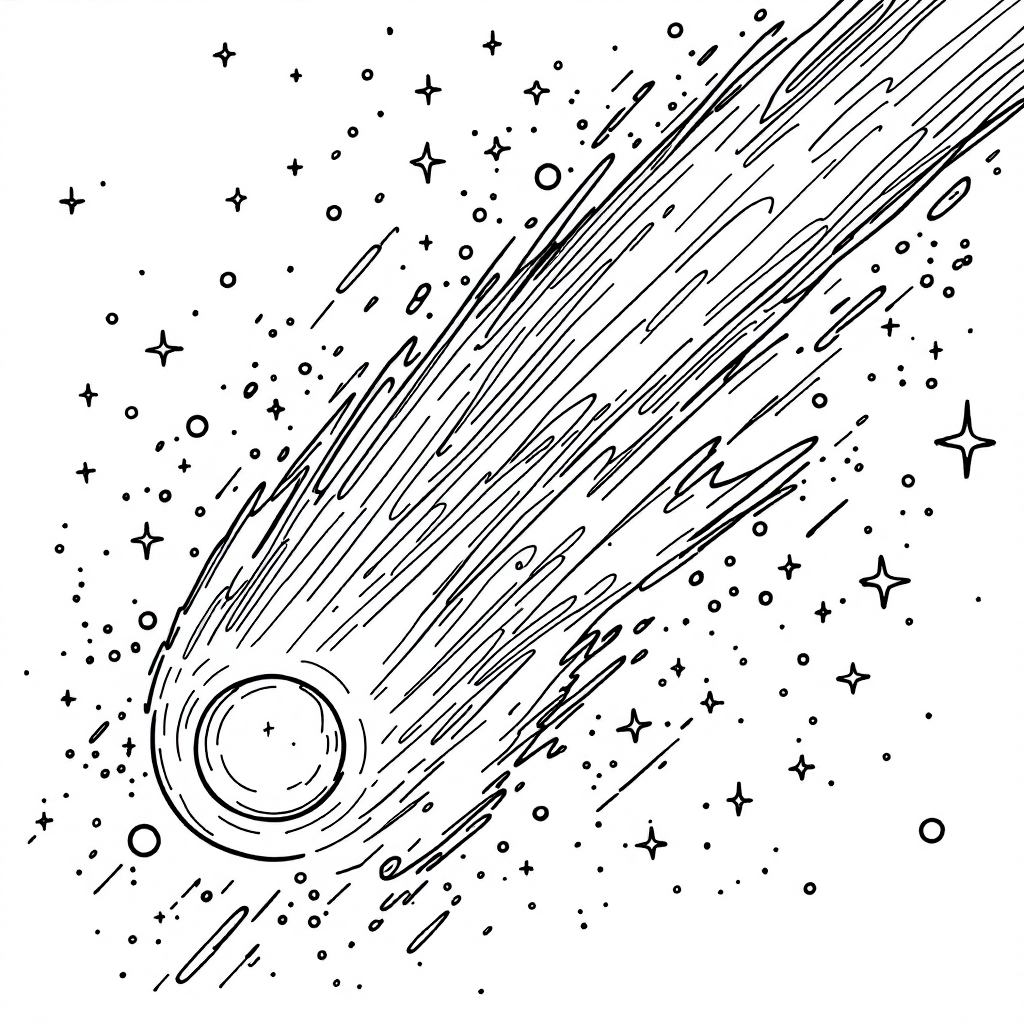 Universe Coloring: Comet Journey