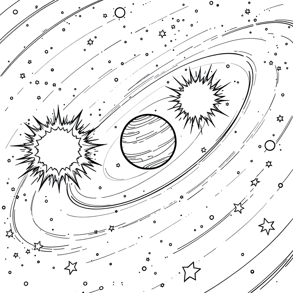 Universe Coloring: Binary Stars