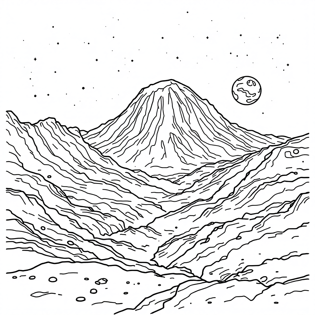 Universe Coloring: Mars Surface