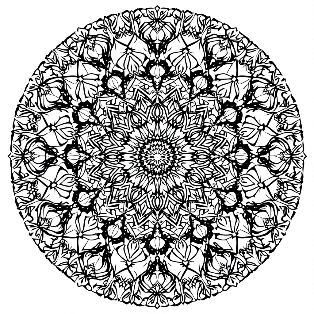 Mandala Coloring: Lantern Light Mandala
