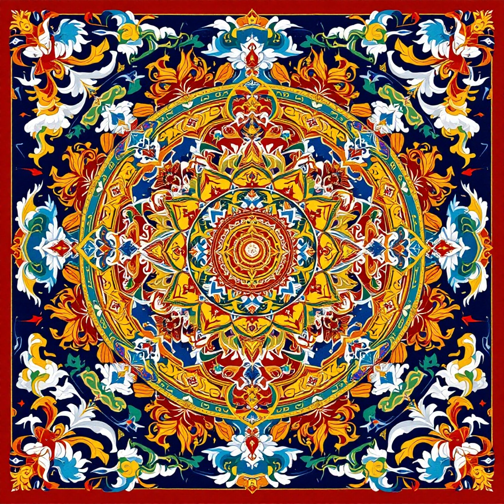 Tibetan Kalachakra Mandala