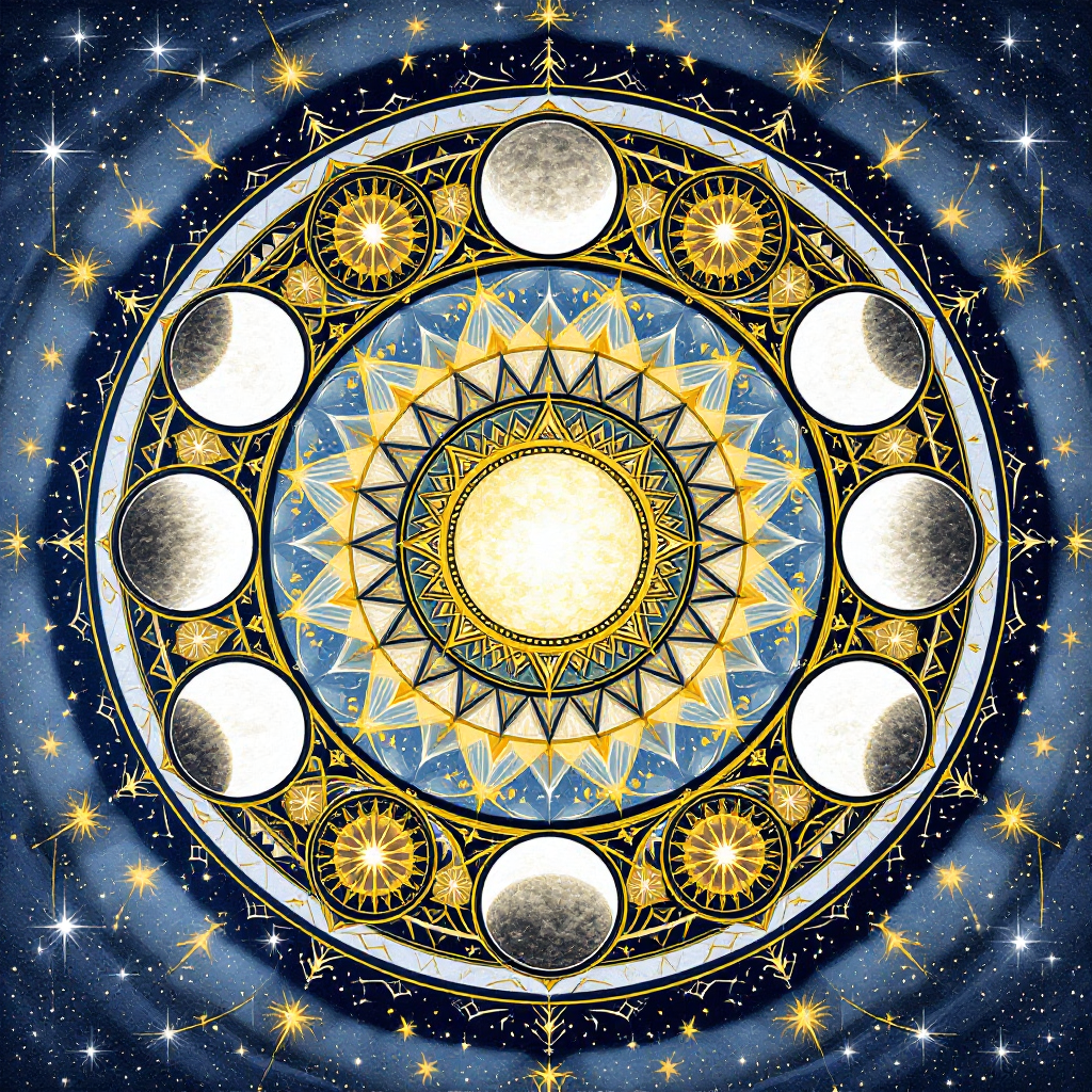 Moon Phases Mandala