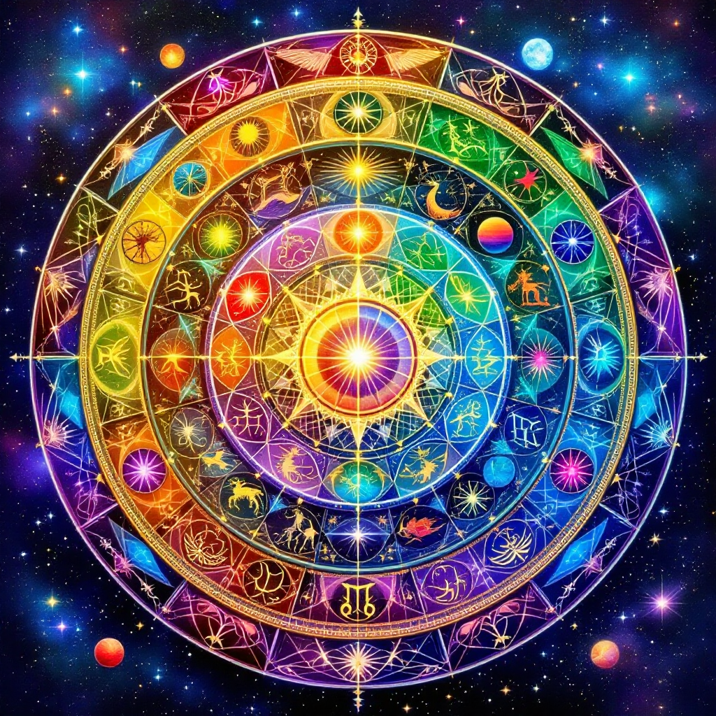 Zodiac Wheel Mandala