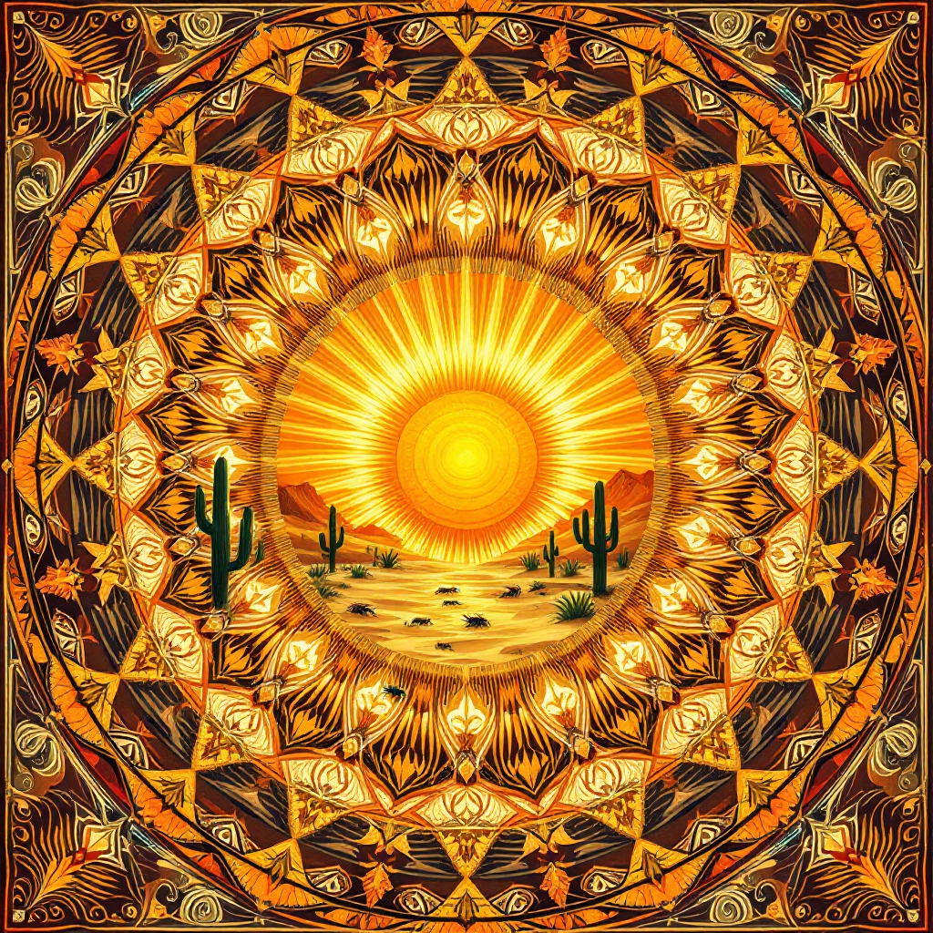 Desert Sun Mandala