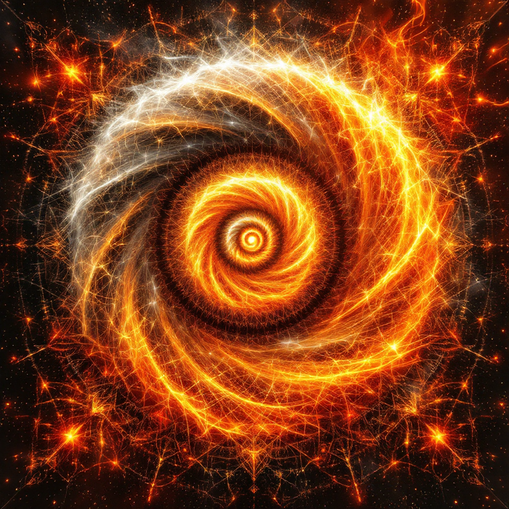Fire Spiral Mandala