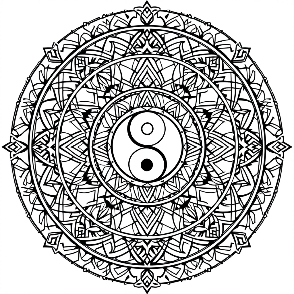 Yantra Coloring: Harmony Balance Yantra
