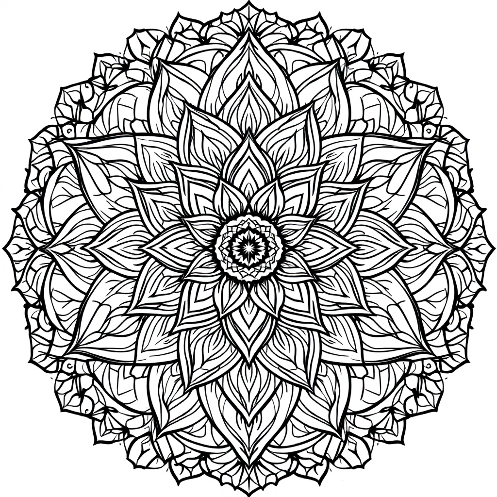 Yantra Coloring: Healing Lotus Yantra