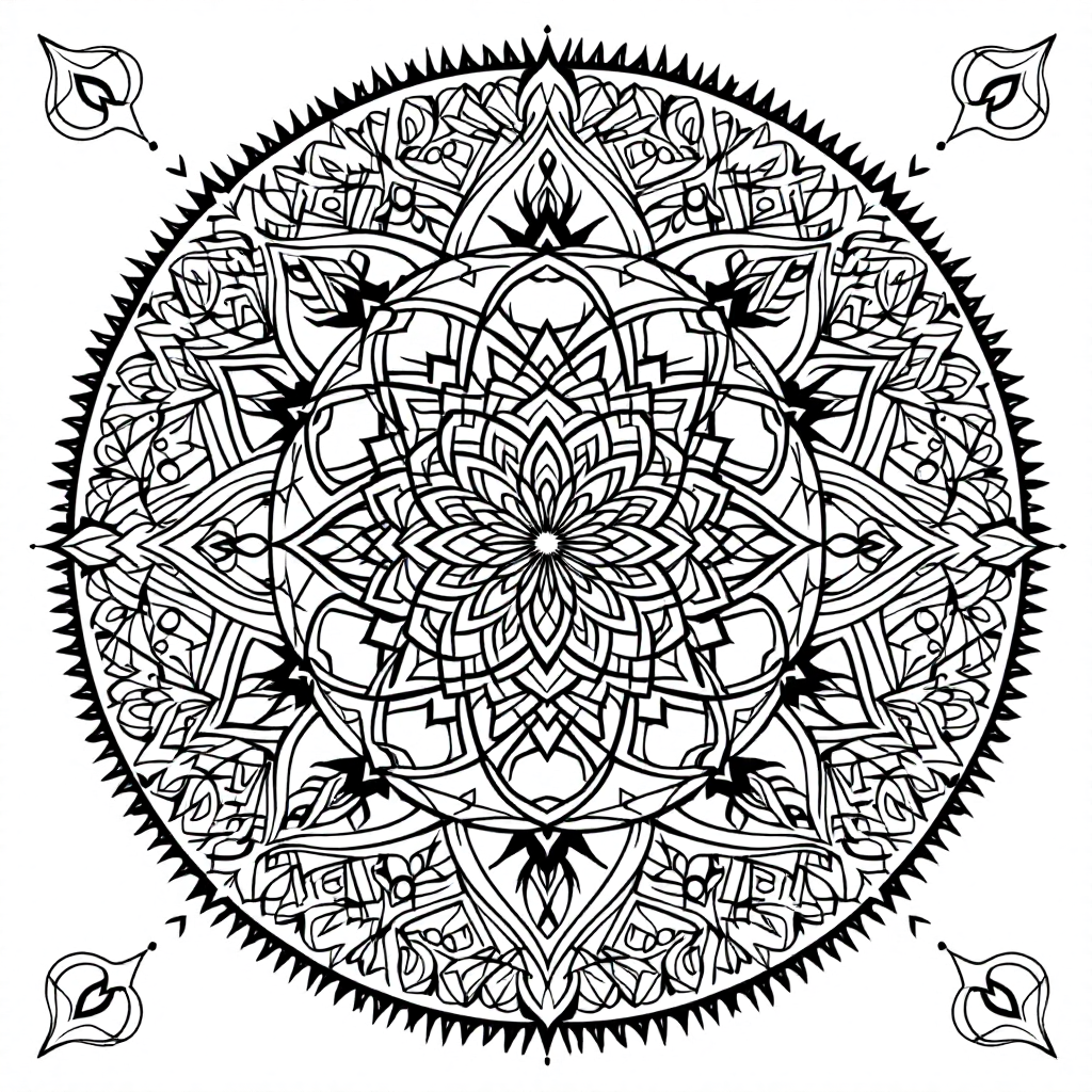 Yantra Coloring: Love Heart Yantra